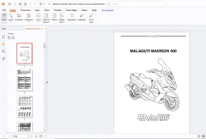 Malaguti Madison 400 Service Manual - PDF DOWNLOAD