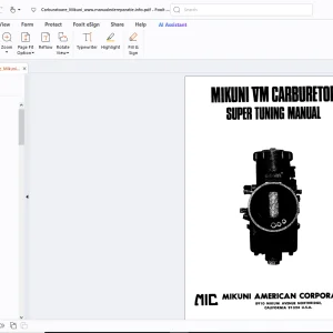 Mikuni VM Carburetor Super Tuning Manual - PDF DOWNLOAD