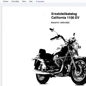 Moto Guzzi California EV 1997-2000 Ersatzteiikatalog -PDF DOWNLOAD