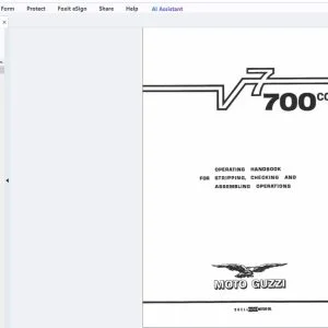 Moto Guzzi V7 700CC Operation Manual - PDF DOWNLOAD