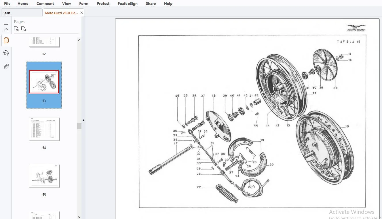 Moto Guzzi V850 Eldorado Parts Manual - PDF DOWNLOAD - Image 3