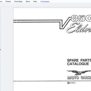Moto Guzzi V850 Eldorado Parts Manual - PDF DOWNLOAD