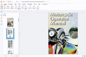 Motorcycle Operator Manual - PDF DOWNLOAD