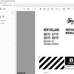 New Holland 8670 8770 8870 8970 REPAIR MANUAL  - PDF DOWNLOAD