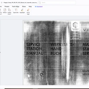 Piaggio Vespa PK 80 S PK125 S Service Station Manual - PDF DOWNLOAD