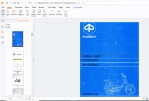 Piaggio Vespa S Manual Para - PDF DOWNLOAD