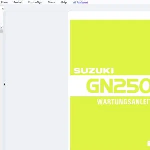 SUZUKI GN250 WARTUNGSANLEITUNG - PDF DOWNLOAD