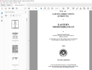 Sailing Directions Eastern Mediterranean - PDF DOWNLOAD