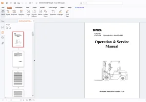 Shangli CPCD 80 CPCD 100 Operation & Service Manual - PDF