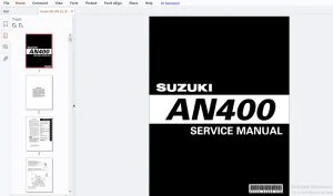 Suzuki AN400 Service Manual - PDF DOWNLOAD
