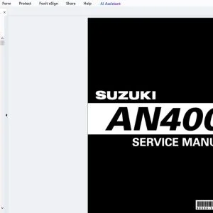 Suzuki AN400 Service Manual - PDF DOWNLOAD