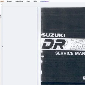 Suzuki DR 750S 800S Service Manual - PDF DOWNLOAD