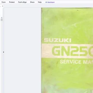 Suzuki GN250 Service Manual - PDF DOWNLOAD
