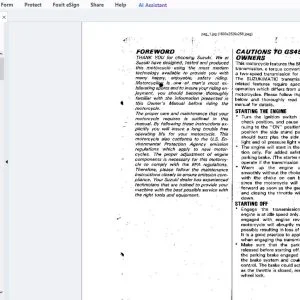 Suzuki GS450GA Service Manual - PDF DOWNLOAD