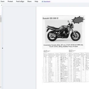 Suzuki GS500E Parts Manual - PDF DOWNLOAD