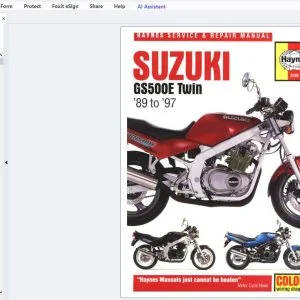 Suzuki GS500E Twin (89-97) Service & Repair Manual - PDF DOWNLOAD