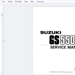 Suzuki GS550 Service Manual - PDF DOWNLOAD