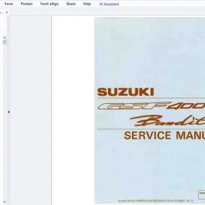 Suzuki GSF400 Bandit Service Manual - PDF DOWNLOAD