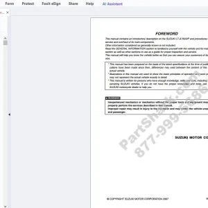 Suzuki LT-A750XP Service Repair Manual - PDF DOWNLOAD