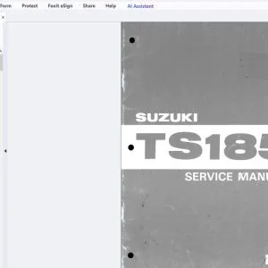 Suzuki TS185 Service Manual - PDF DOWNLOAD