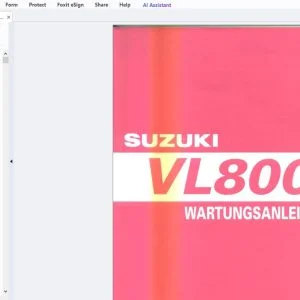 Suzuki VL800 Wartungsanleitung - PDF DOWNLOAD