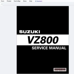 Suzuki VZ800 Service Manual - PDF DOWNLOAD