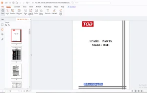 TGB BM1 Spare Parts Manual - PDF DOWNLOAD