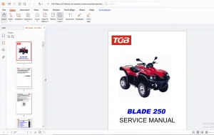TGB Blade 250 Service Manual - PDF DOWNLOAD