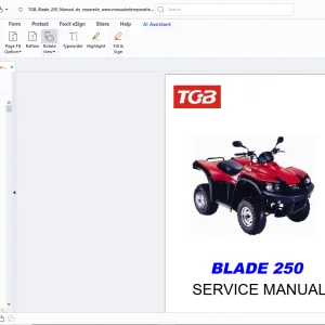 TGB Blade 250 Service Manual - PDF DOWNLOAD