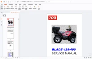 TGB Blade 425/400 Service Manual - PDF DOWNLOAD