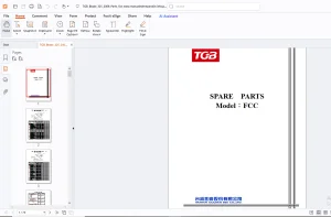 TGB FCC Spare Parts Manual - PDF DOWNLOAD