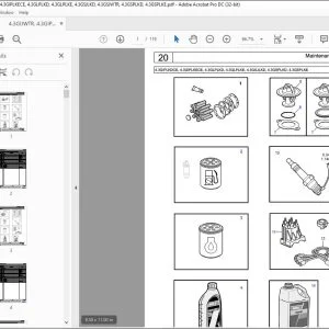 Volvo Penta 4.3GIPLKDCE, 4.3GIPLKECE, 4.3GLPLKD, 4.3GLPLKE, 4.3GSJLKD, 4.3GSPLKD, 4.3GSPLKE Parts Manual PDF