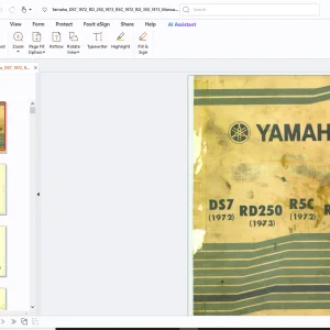 Yamaha DS7(1972) RD250(1973) R5C(1972) RD350(1973) Service Manual - PDF