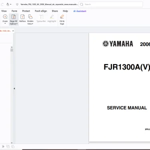 Yamaha FJR1300A(V) 2006 Service Manual - PDF DOWNLOAD