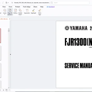 Yamaha FJR1300(N) 2001 Service Manual 5JW1-AE1 - PDF DOWNLOAD