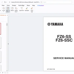 Yamaha FZ6-SS FZ6-SSC Service Manual - PDF DOWNLOAD