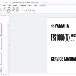 Yamaha FZS1000(N) 2001 Service Manual 5LV1-AE1 - PDF DOWNLOAD