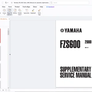 Yamaha FZS600 2000 Service Manual 50M1-AE2- PDF DOWNLOAD