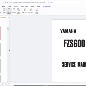 Yamaha FZS600(1998) Service Manual 50M1-AE1 - PDF DOWNLOAD