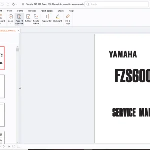 Yamaha FZS600(1999)Service Manual 50M1-AE1 - PDF DOWNLOAD