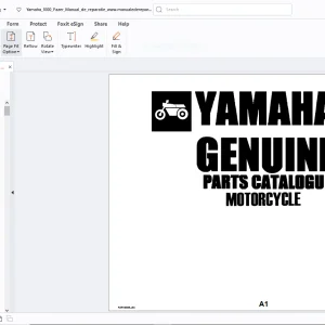 Yamaha Genuine FZR1000E_EC1 Motorcycle Parts Manual - PDF DOWNLOAD