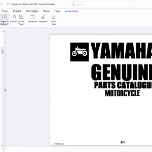 Yamaha Genuine Motorcycle GTS1000AE_AEC Parts Manual - PDF DOWNLOAD