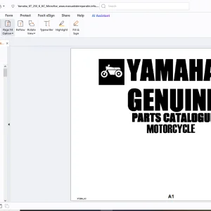 Yamaha Genuine Motorcycle XT250K_KC Parts Manual - PDF DOWNLOAD