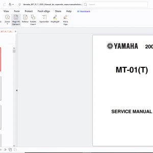 Yamaha MT-01(T) Service Manual 5YU1-AE1 - PDF DOWNLOAD