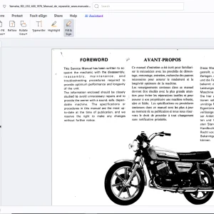 Yamaha RD 250 RD 400 Service Manual - PDF DOWNLOAD