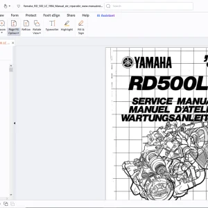 Yamaha RD500LC 1984 Service Manual - PDF DOWNLOAD