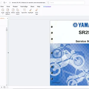 Yamaha SR250G Service Manual - PDF DOWNLOAD