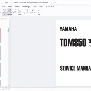 Yamaha TDM850 1996 Service Manual 4TX-AE1 - PDF DOWNLOAD