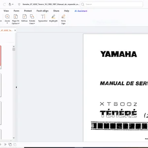 Yamaha Tenere XT 600Z(2TY)MANUAL DE SERVIÇO - PDF DOWNLOAD