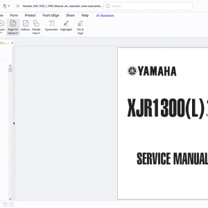 Yamaha XJR1300(L) 1999 Service Manual 5EA3-AE1 - PDF